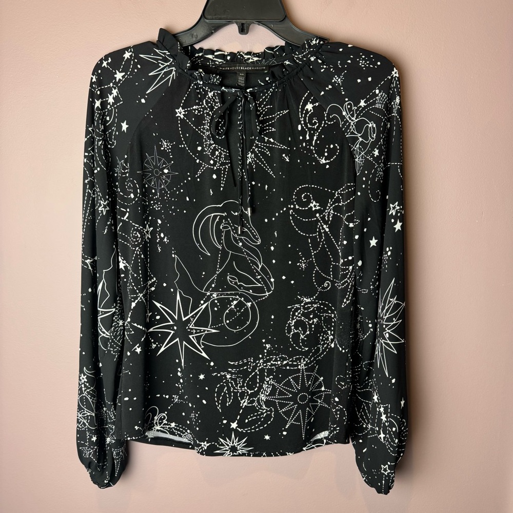 WHBM Constellation Space Blouse XS - Picture 3 of 9